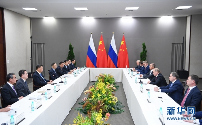 习近平会见俄罗斯总统普京.