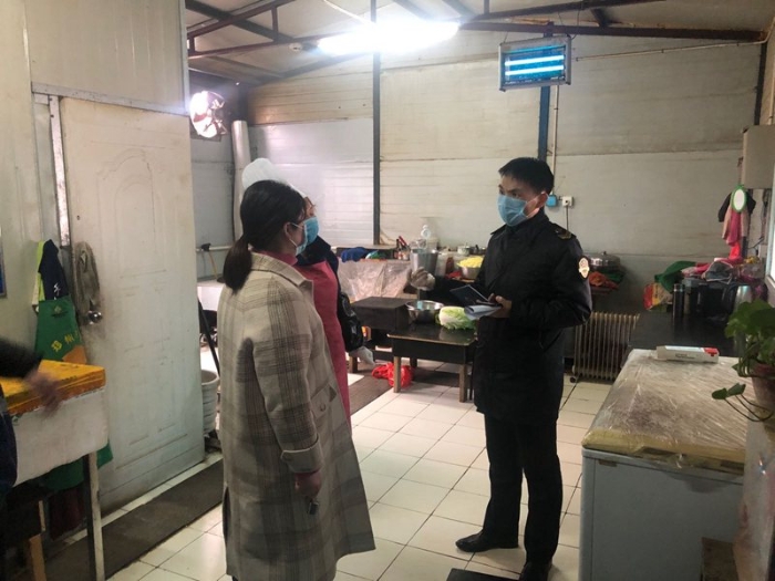 郑州市惠济区督促工地食堂把好“五关”抗疫情