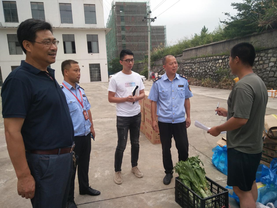 江西省庐山市市场监管局全力保障驻军保障点食品安全