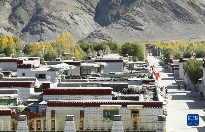 这是10月16日拍摄的西藏自治区山南市克松社区。新华社发（次仁罗布 摄）