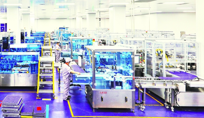 太极集团重庆涪陵制药厂口服液体制剂数字化车间。