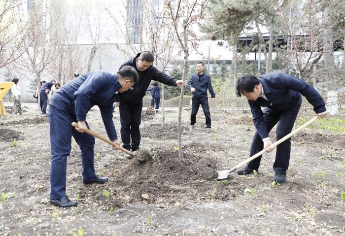 图为植树现场。（叶阳欢摄）