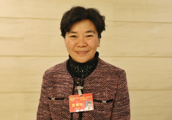 江苏省政协委员,农工党泰州市委主委,市卫计委副主任黄立红(席航飞 摄