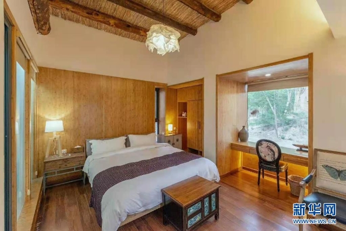 这是河南省台前县夹河乡姜庄村一处民宿内景(资料照片).新华社发