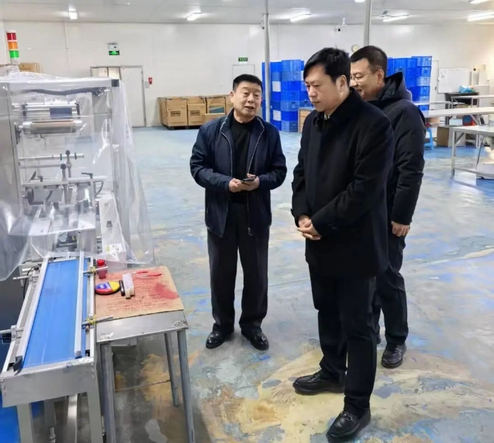 图为督导组在吉林省力盛制药有限公司检查药品生产情况。（叶阳欢 摄）